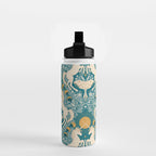 Celestial Unicorns In Turquoise and Gold Water Bottle Gallery Image 2