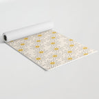 Smiley face 70s Daisy  Yoga Mat Gallery Image 2