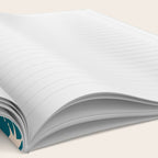 Mid Century Modern Atomic Stars Retro Checkered Starburst Pattern in Teal Blue and Cream Notebook Gallery Image 2