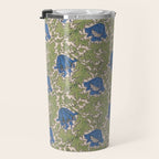William Morris Blue Anemone  Travel Mug Gallery Image 3