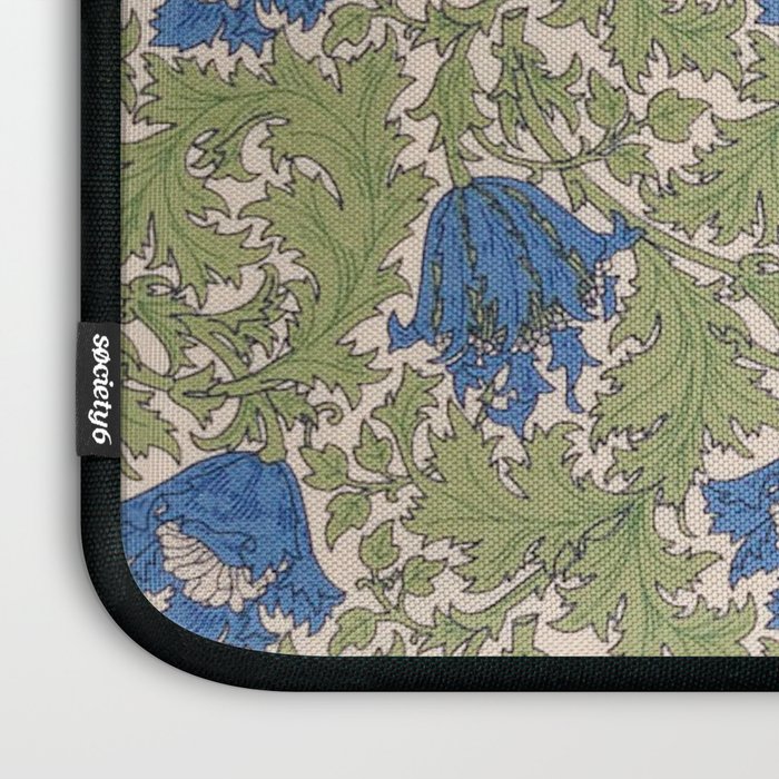 William Morris Blue Anemone  Laptop Sleeve Gallery Image 3