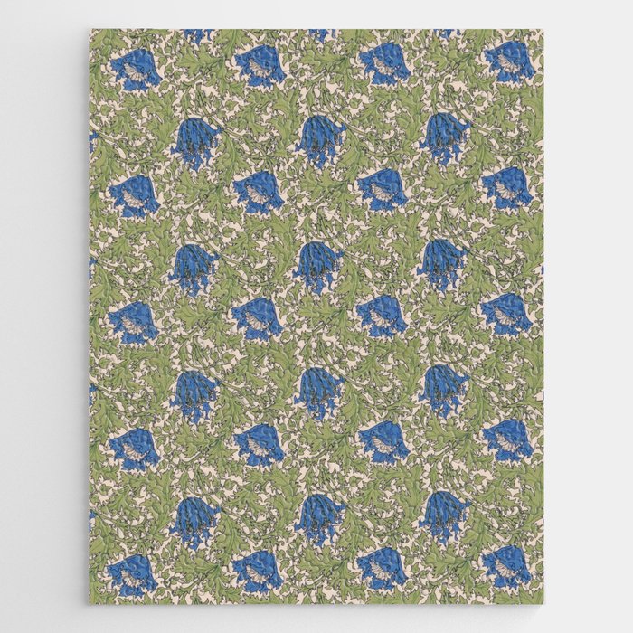 William Morris Blue Anemone  Jigsaw Puzzle Gallery Image 1