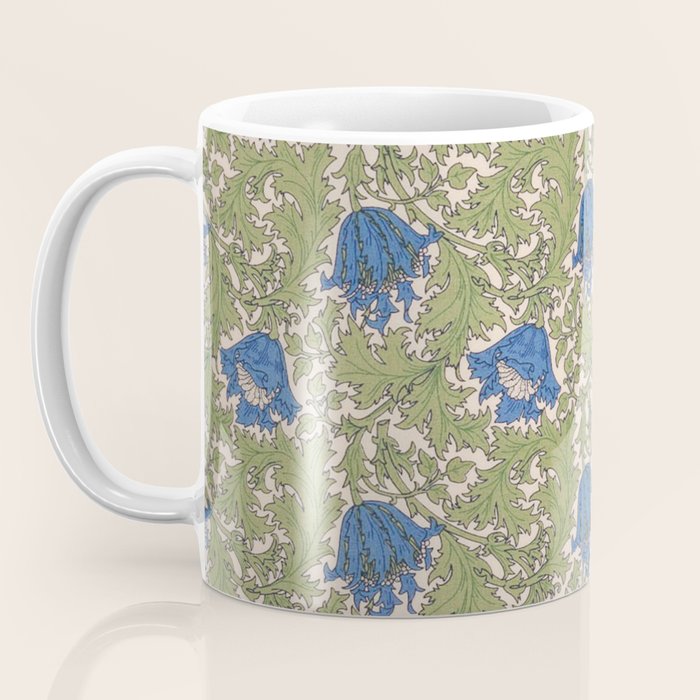 William Morris Blue Anemone  Coffee Mug Gallery Image 3