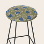 William Morris Blue Anemone  Stool Gallery Image 2