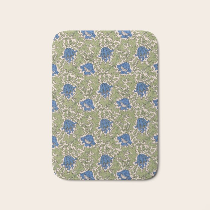 William Morris Blue Anemone  Bath Mat Gallery Image 1