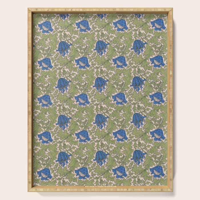 William Morris Blue Anemone  Serving Tray Gallery Image 1