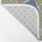 William Morris Blue Anemone  Bath Mat Gallery Image 2