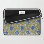 William Morris Blue Anemone  Laptop Sleeve Gallery Image 2