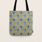 William Morris Blue Anemone  Tote Bag Gallery Image 1