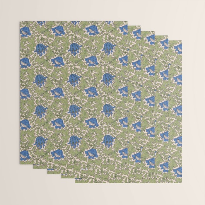 William Morris Blue Anemone  Wrapping Paper Gallery Image 3
