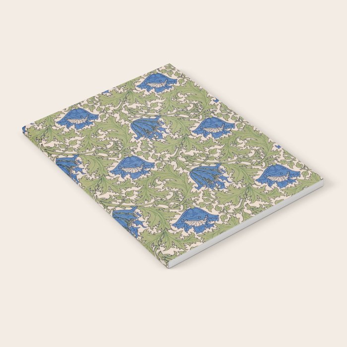 William Morris Blue Anemone  Notebook Gallery Image 2