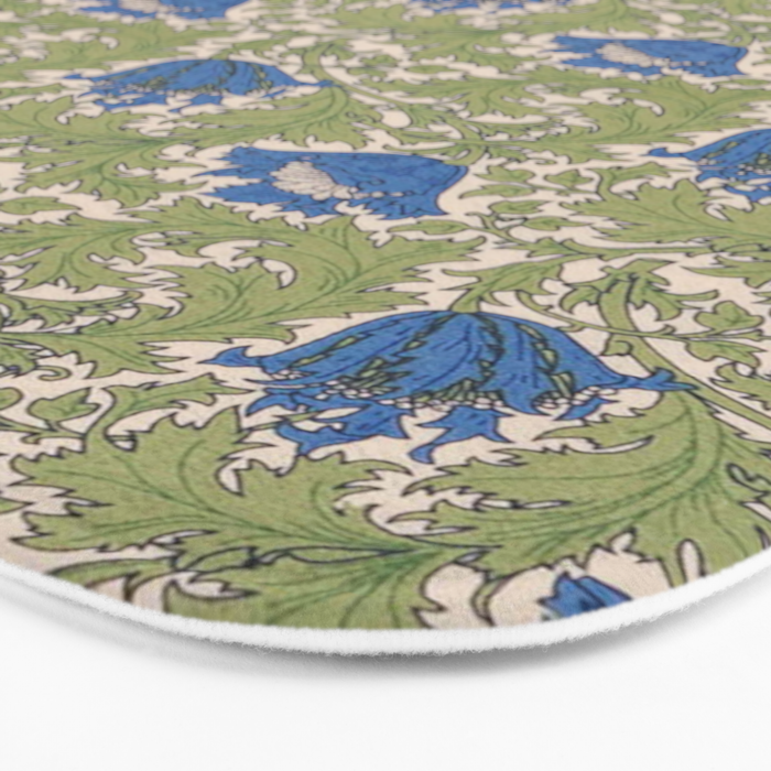 William Morris Blue Anemone  Bath Mat Gallery Image 3