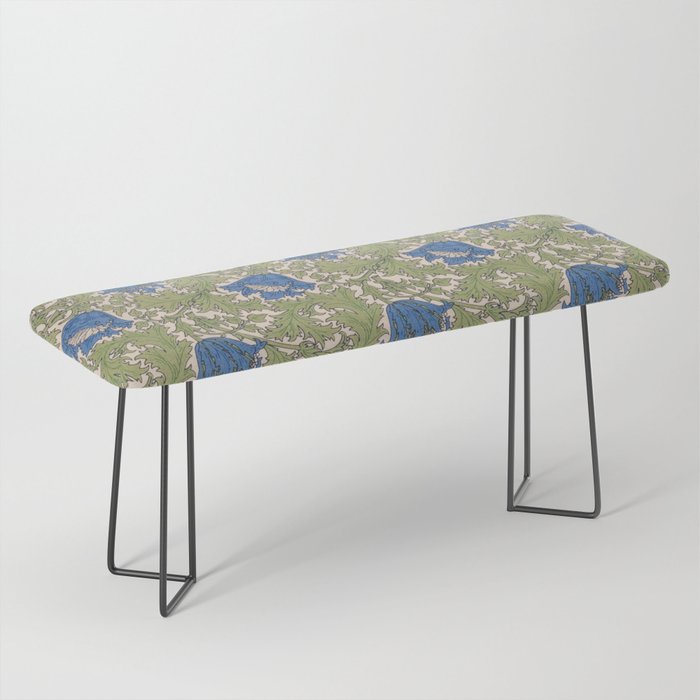 William Morris Blue Anemone  Bench Gallery Image 1