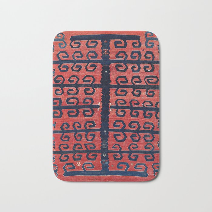 Yüncü  Antique Balikesir Turkish Kilim Print Bath Mat Gallery Image 1