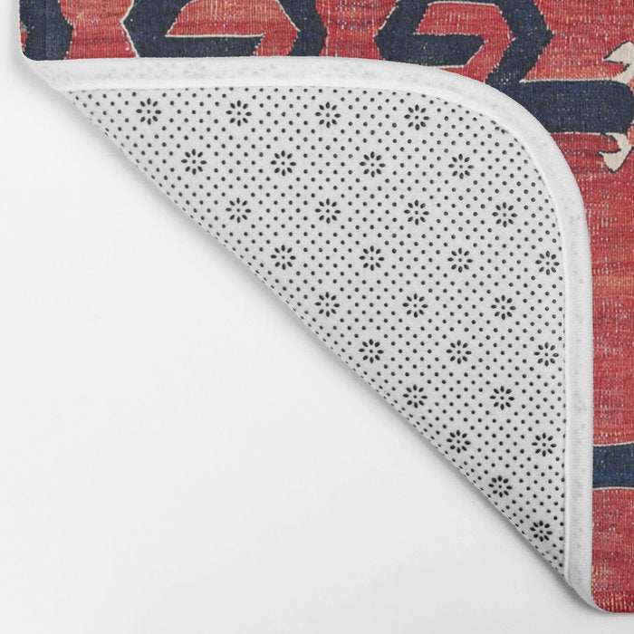 Yüncü  Antique Balikesir Turkish Kilim Print Bath Mat Gallery Image 2