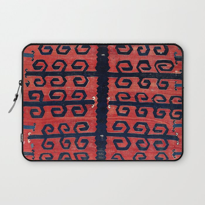 Yüncü  Antique Balikesir Turkish Kilim Print Laptop Sleeve Gallery Image 1