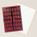 Yüncü  Antique Balikesir Turkish Kilim Print Stationery Card Gallery Image 2