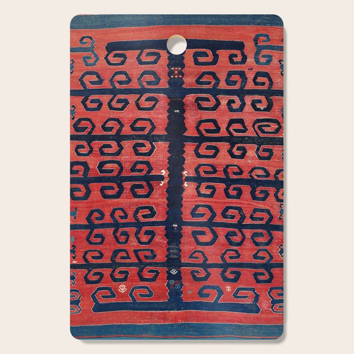 Yüncü  Antique Balikesir Turkish Kilim Print Cutting Board Gallery Image 1
