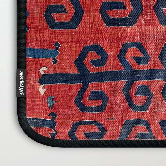 Yüncü  Antique Balikesir Turkish Kilim Print Laptop Sleeve Gallery Image 3
