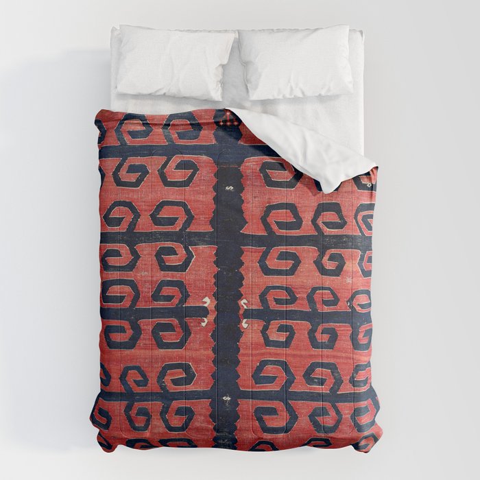 Yüncü  Antique Balikesir Turkish Kilim Print Comforter Gallery Image 6