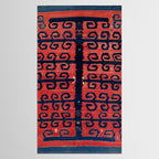 Yüncü  Antique Balikesir Turkish Kilim Print Tablecloth Gallery Image 2
