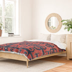 Yüncü  Antique Balikesir Turkish Kilim Print Duvet Cover Gallery Image 2
