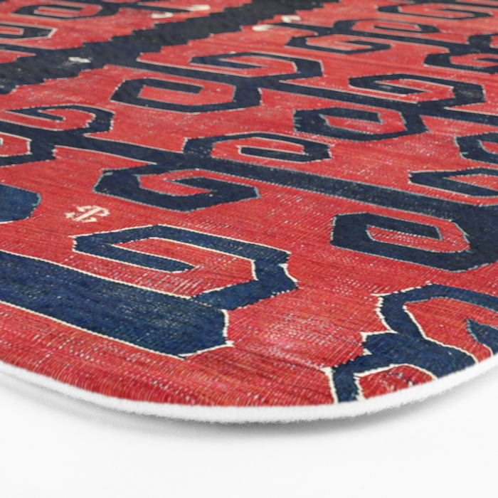 Yüncü  Antique Balikesir Turkish Kilim Print Bath Mat Gallery Image 3