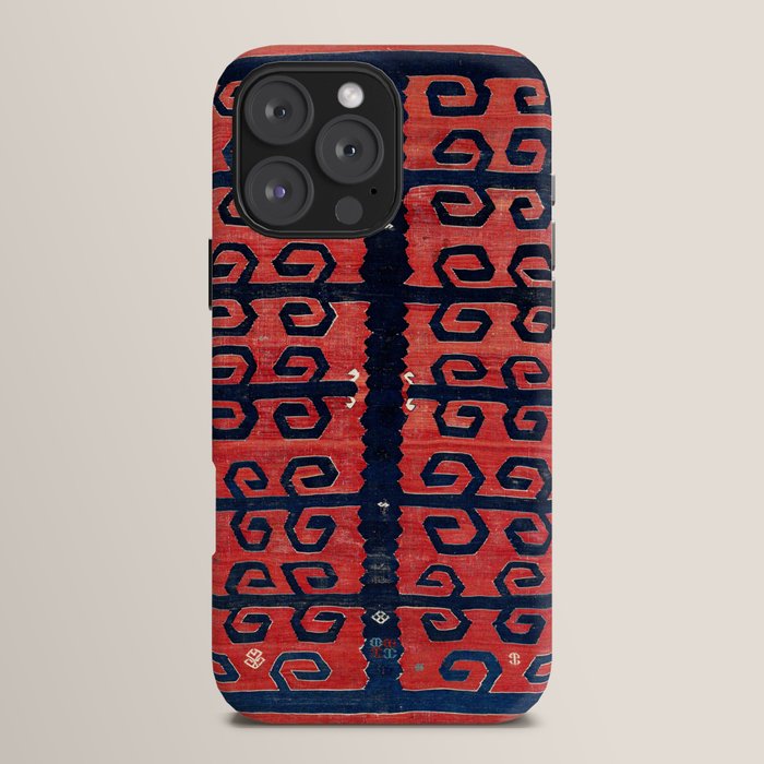 Yüncü  Antique Balikesir Turkish Kilim Print iPhone Case Gallery Image 16