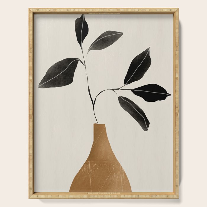 minimal plant 6 Serving Tray Gallery Image 1