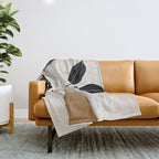minimal plant 6 Throw Blanket Gallery Image 1