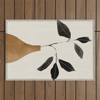 minimal plant 6 Outdoor Rug Gallery Image 1