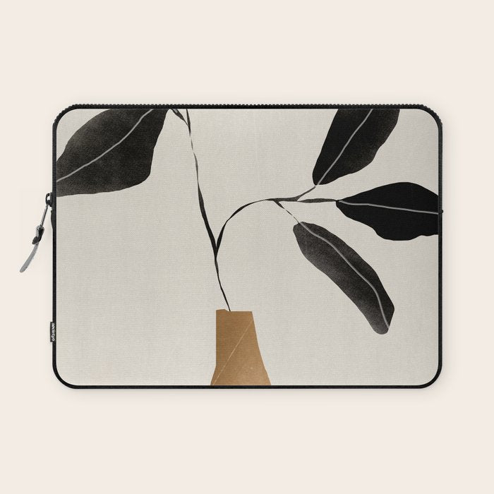 minimal plant 6 Laptop Sleeve Gallery Image 1