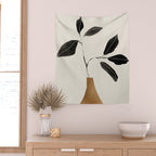 minimal plant 6 Wall Tapestry Gallery Image 2