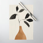minimal plant 6 Wrapping Paper Gallery Image 1