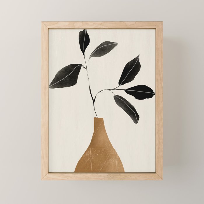minimal plant 6 Mini Art Print Gallery Image 1