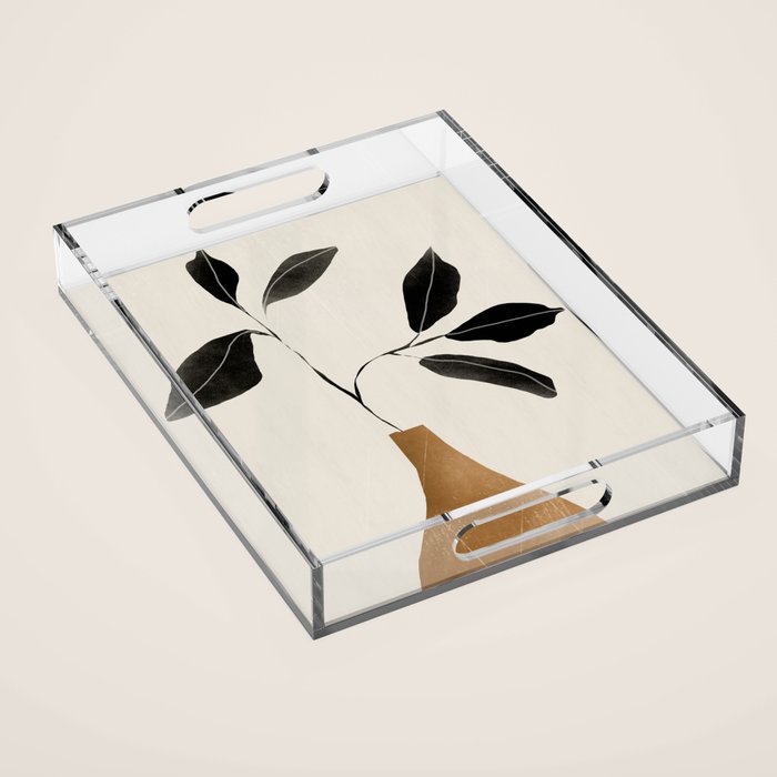 minimal plant 6 Acrylic Tray Gallery Image 1