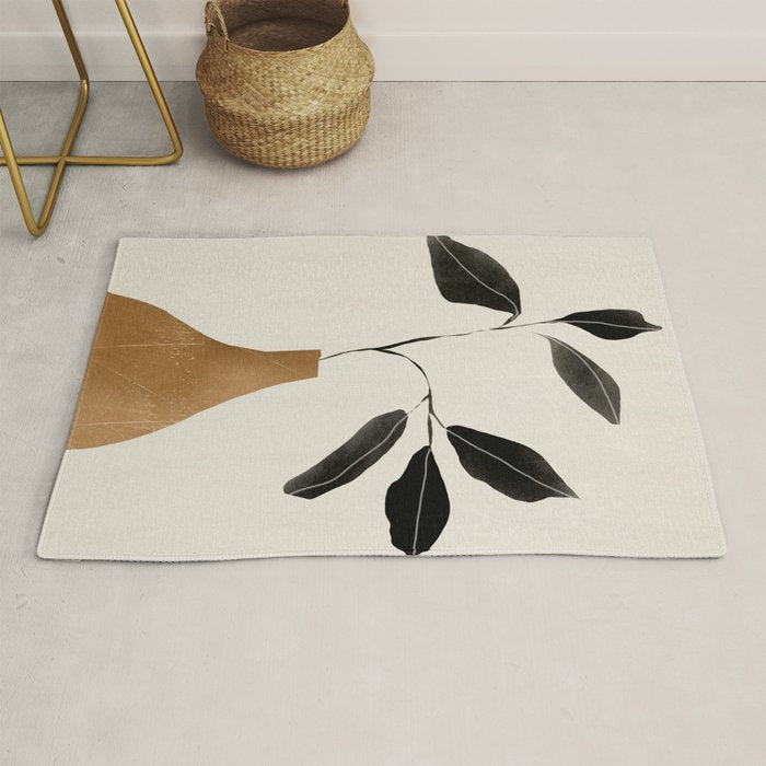 minimal plant 6 Rug Gallery Image 1