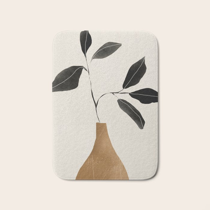 minimal plant 6 Bath Mat Gallery Image 1