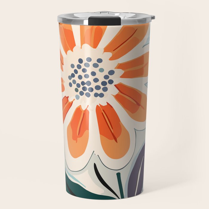Charlotte Flower Market Print Travel Mug Gallery Image 1