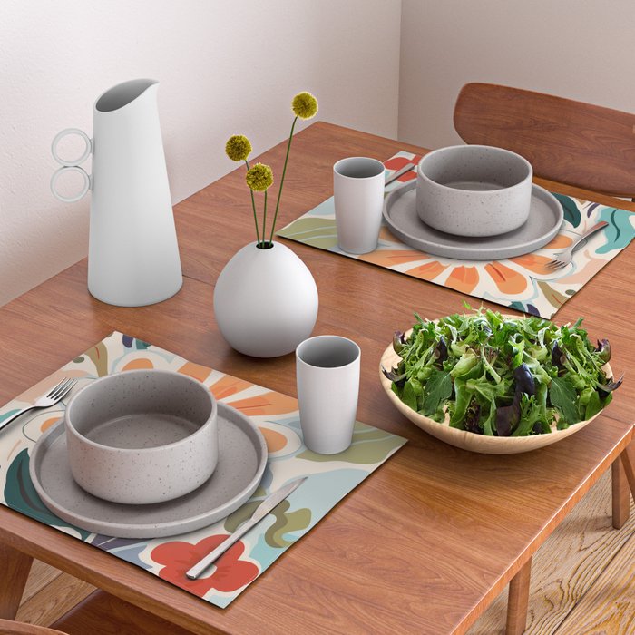 Charlotte Flower Market Print Placemat Gallery Image 2