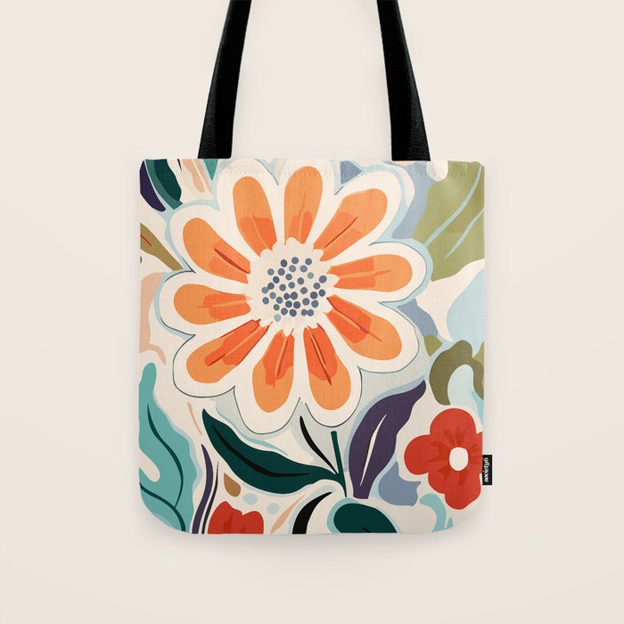 Charlotte Flower Market Print Tote Bag Gallery Image 1