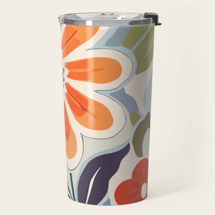 Charlotte Flower Market Print Travel Mug Gallery Image 2