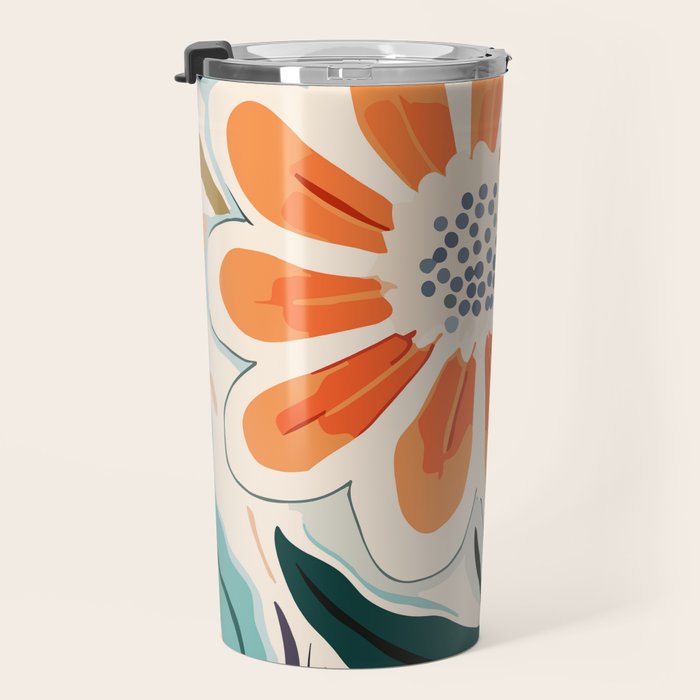 Charlotte Flower Market Print Travel Mug Gallery Image 3