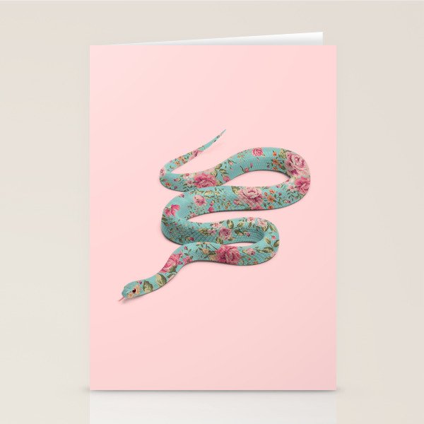 FLORAL SNAKE Stationery Card Gallery Image 2