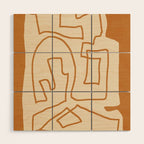 Abstract line art/3 Wood Wall Art Gallery Image 1