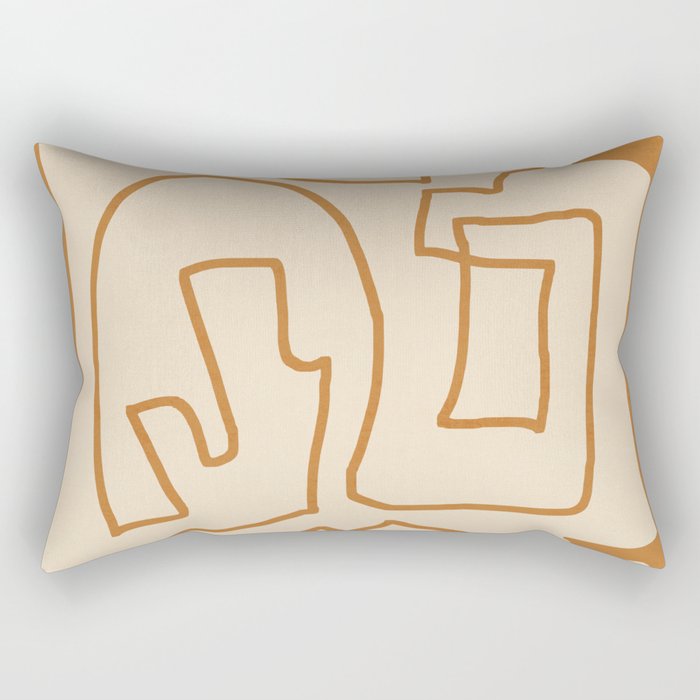 Abstract line art/3 Rectangular Pillow Gallery Image 2