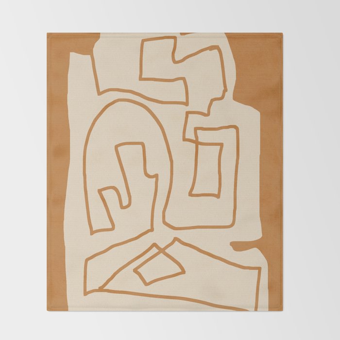Abstract line art/3 Throw Blanket Gallery Image 2