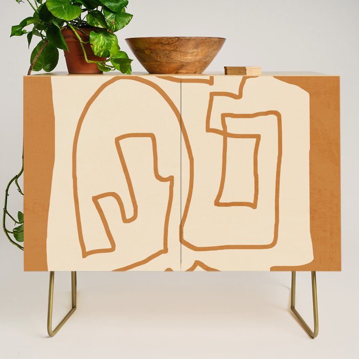 Abstract line art/3 Credenza Gallery Image 1