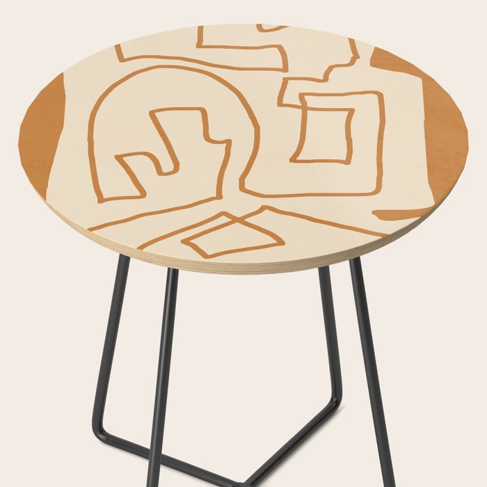 Abstract line art/3 Side Table Gallery Image 2