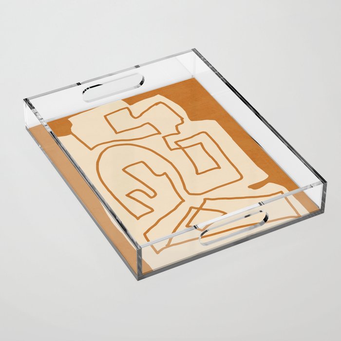 Abstract line art/3 Acrylic Tray Gallery Image 1